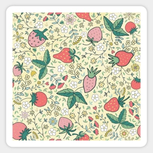 Spring Strawberries Sticker